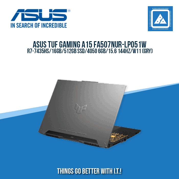 ASUS FA507NUR-LP051W R7-7435HS/16GB/512GB SSD/4050 6GB/15.6 144HZ/W11 (GRY) | BEST FOR GAMING AND AUTOCAD LAPTOP ASUS FA507NUR-LP051W R7-7435HS/16GB/512GB SSD/4050 6GB/15.6 144HZ/W11 (GRY) | BEST FOR GAMING AND AUTOCAD LAPTOP